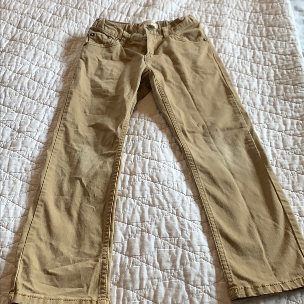 Size 6 boys regular slim khaki jeans